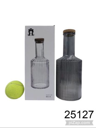 Imagen de BOTELLA DE VIDRIO ESFUME 25X9,5CMCM 8.25